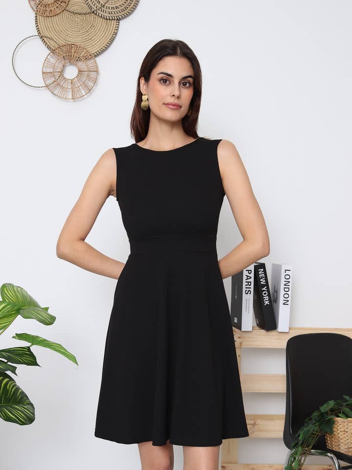 A-formet kjole D6012 for engroshandel hos KICHIC