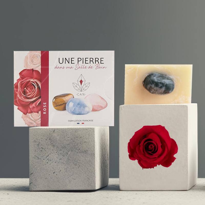 La Boîte à Cailloux - Wholesale Bar Soap - Natural stone rose soap0