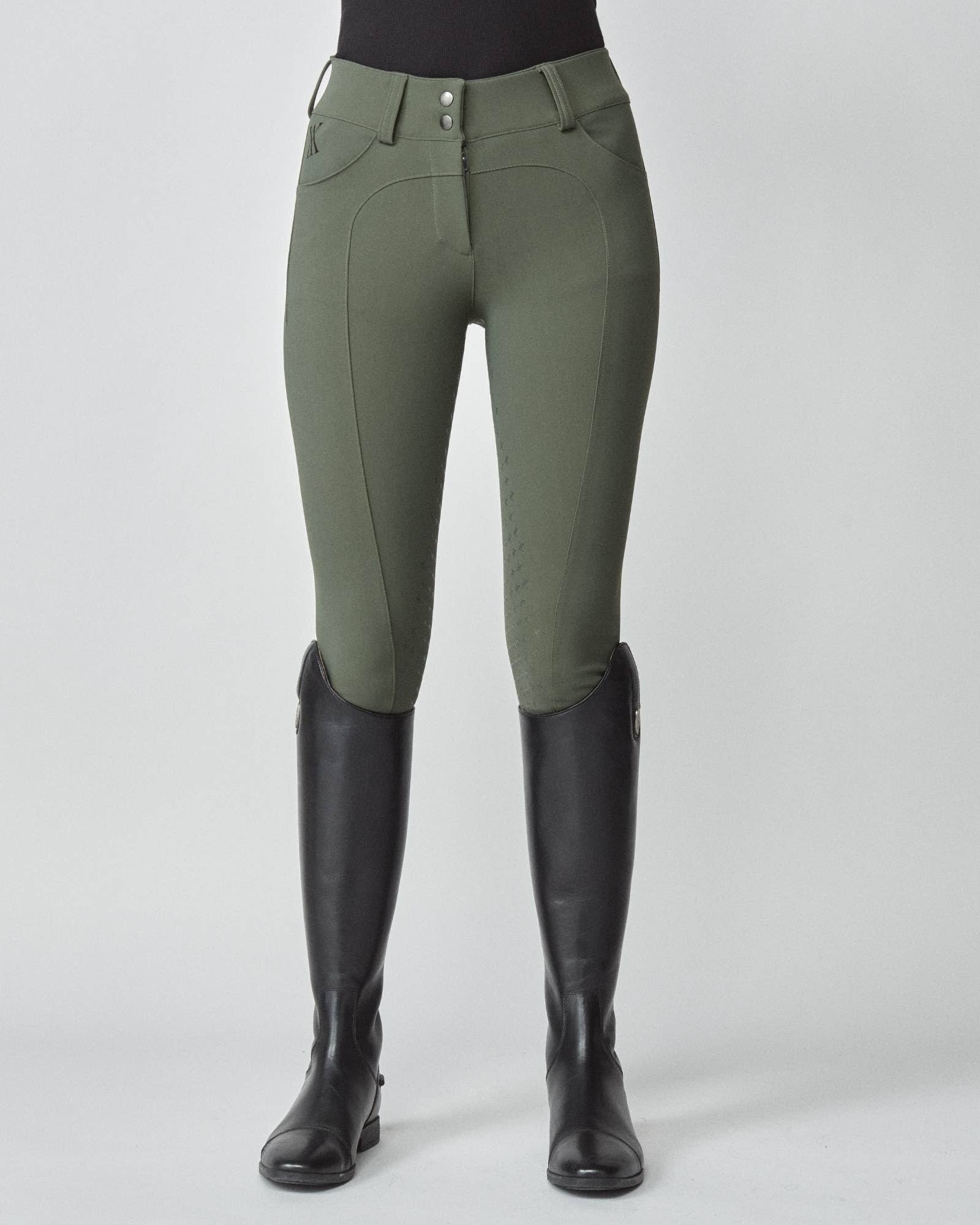 Compression Performance Breeches Green for wholesale on Faire7