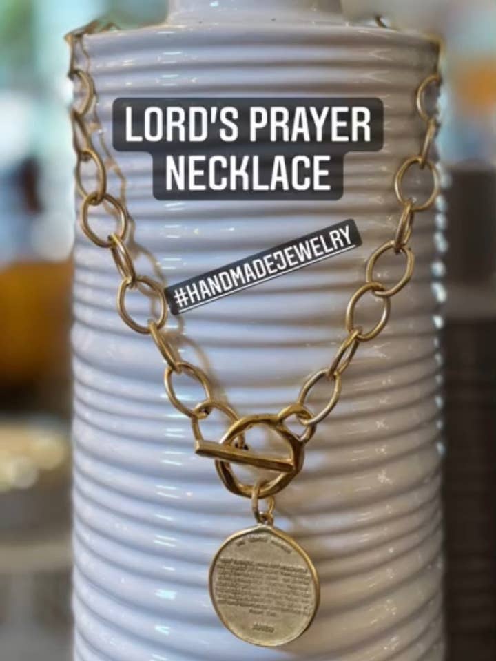 Lord’s Prayer necklace for wholesale by MORGANandME Designs