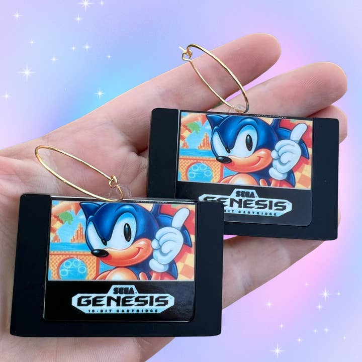 The Foxy Hipster - Venta al por mayor Pendientes colgantes - Aros tipo argolla de Sonic the Hedgehog