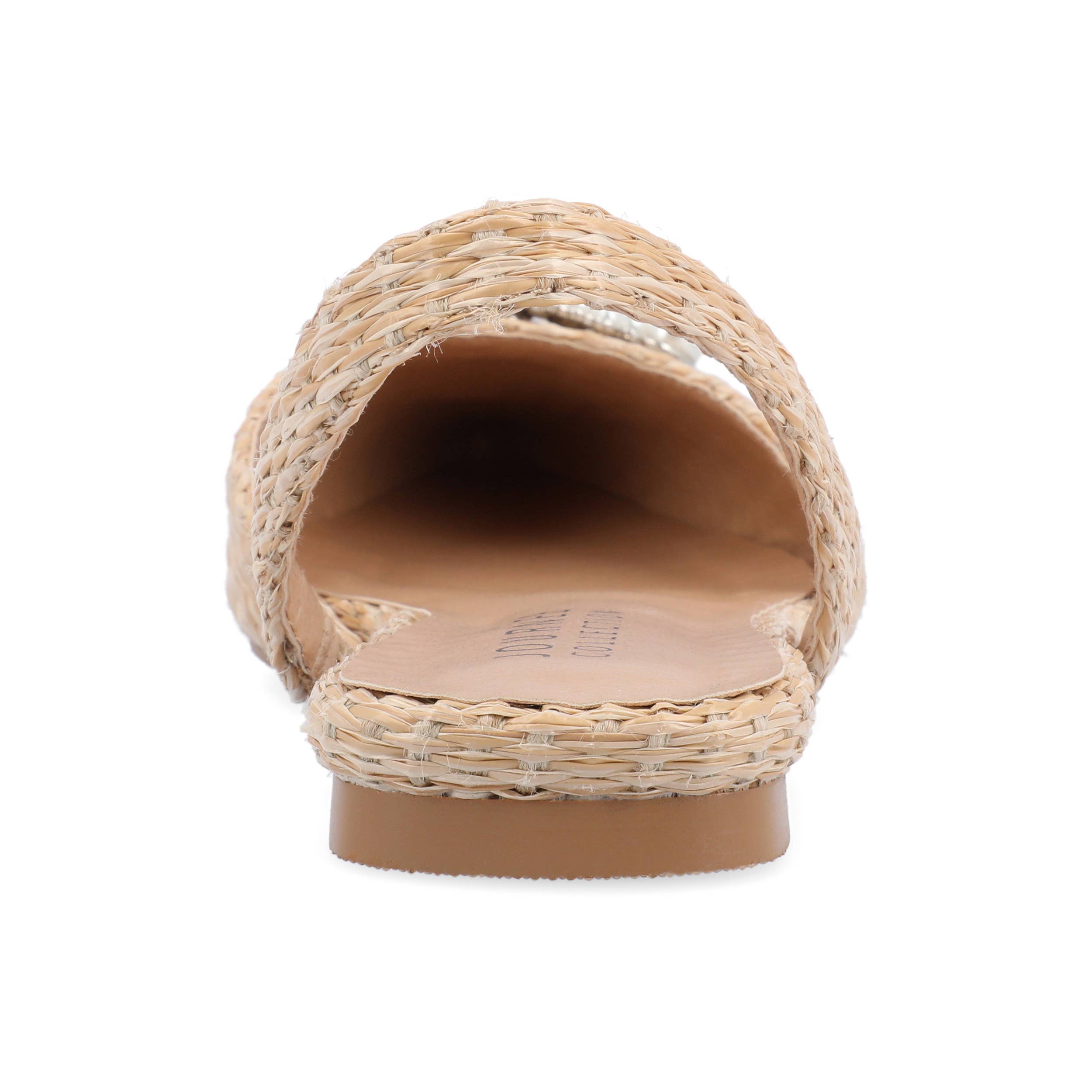 Journee - Wholesale Flats - Women's - Hannae  Slingback Flats In Faux Raffla11