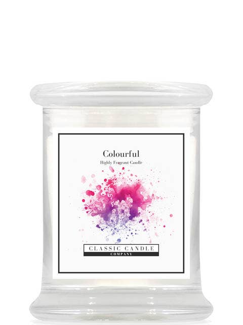 Colourful Medium Jar for wholesale by Classic Candle Company Ltd