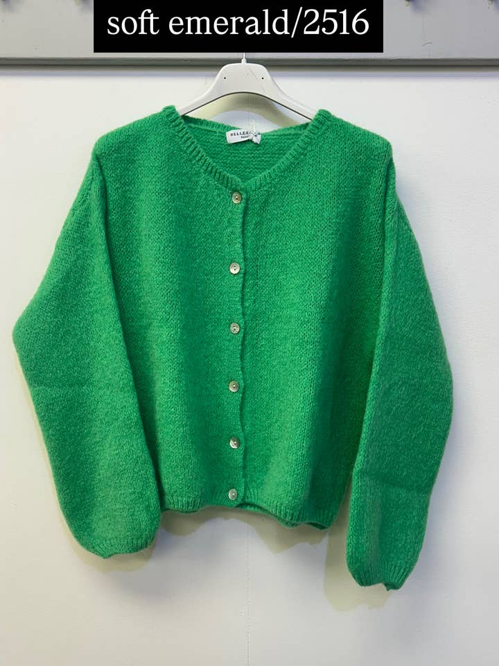 Terminal 1 Clothing – wholesale Kofta - Dam – Cardigan i mohairblandning med knappar fram24