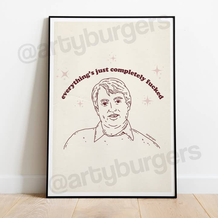 Peep Show // Mark Corrigan Tv Comedy Art Print for wholesale by ArtyBurgers
