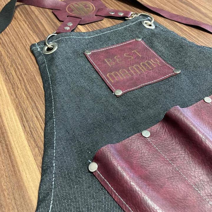 La Hammam - Wholesale Apron - High Quality Unisex Apron w leather pockets1