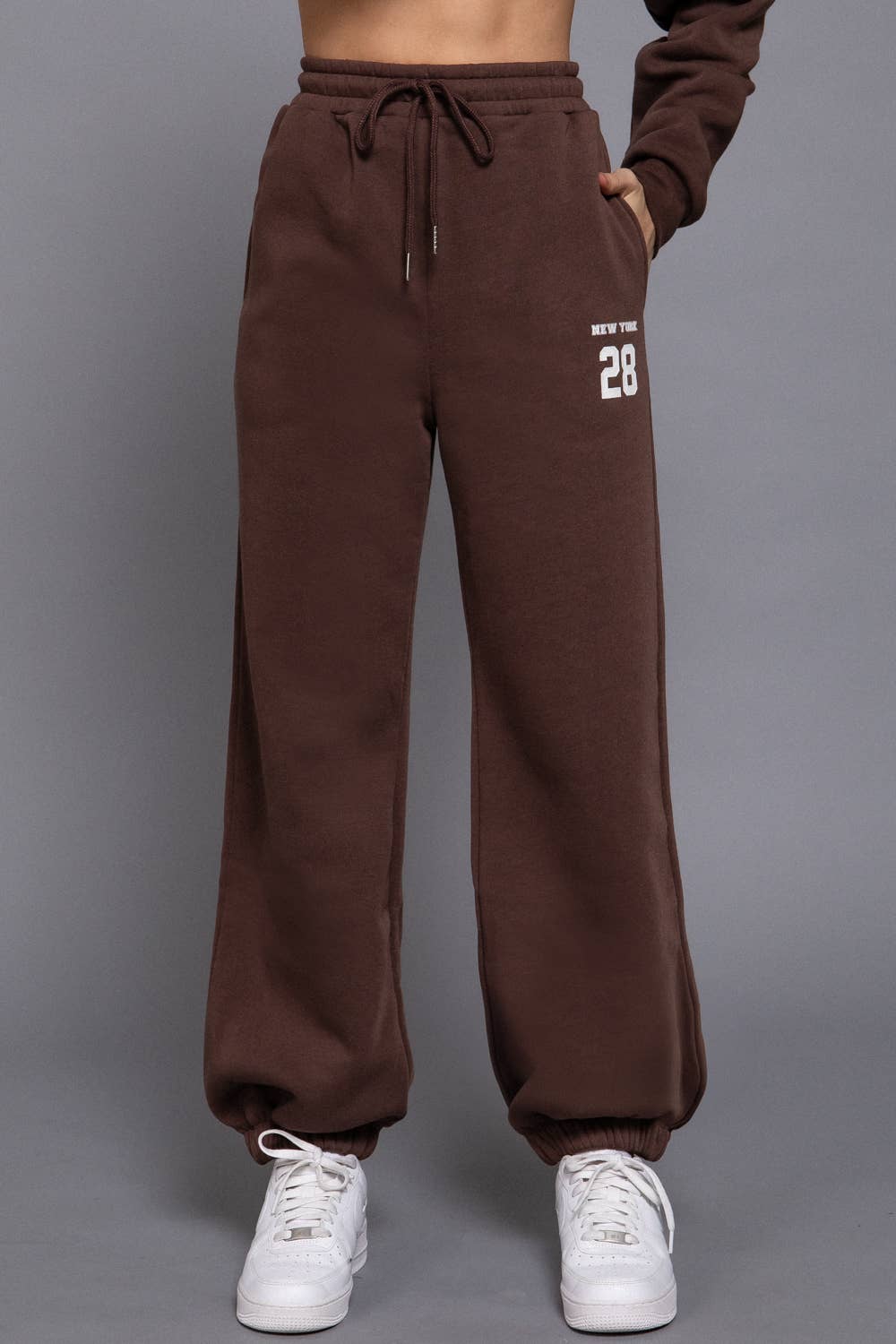 Active Basic | Active USA - Vendita all'ingrosso Pantaloni sportivi/da jogging - Donna - Pantaloni jogger in pile stampato all'interno8