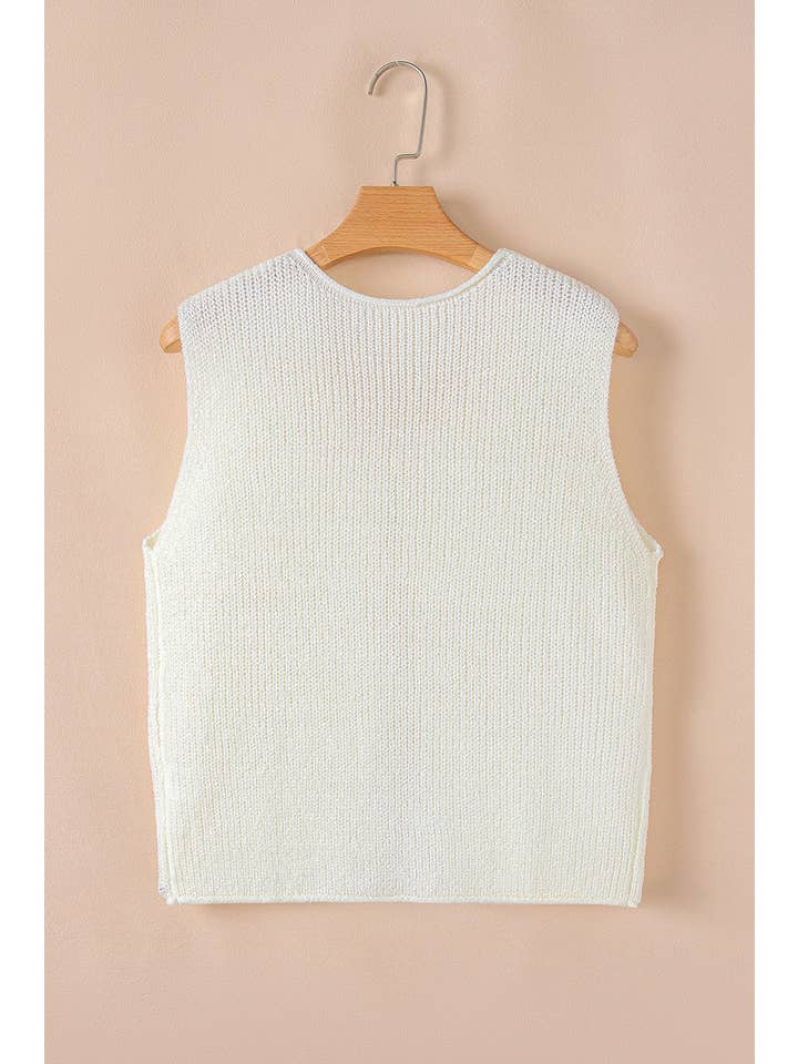 PRETTY BASH – wholesale Tröjväst – Dam – Snörad V-ringad Tröja Väst