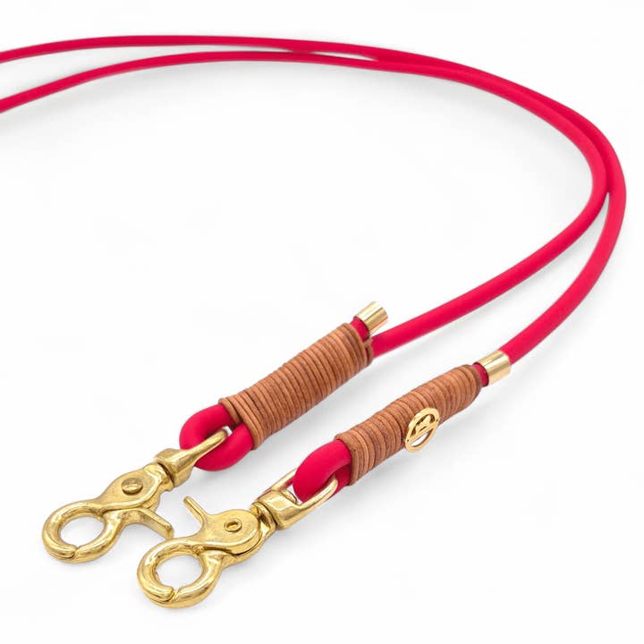 Laisse BioThane® Rouge pour la vente par GASSI GLAMOUR