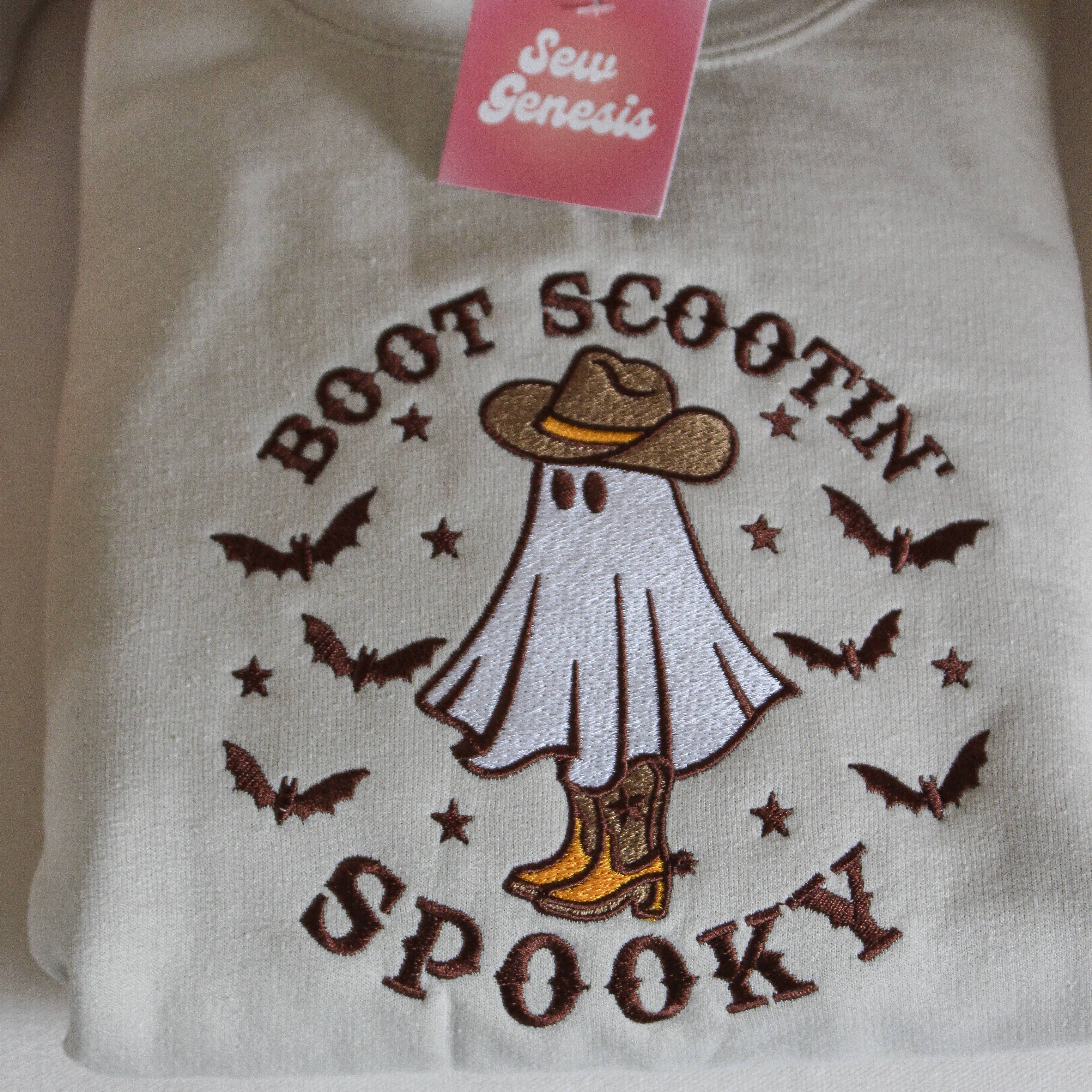SewGenesis - Wholesale Sweatshirt - Women's - Boot Scootin' Spooky Embroidered Crewneck 3