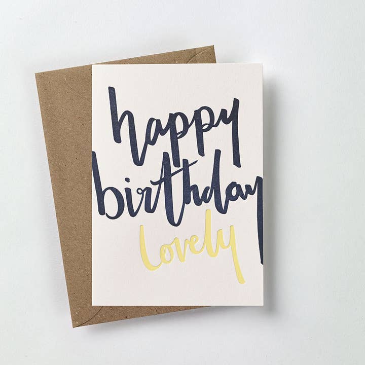 Happy birthday lovely card for wholesale by over the c.