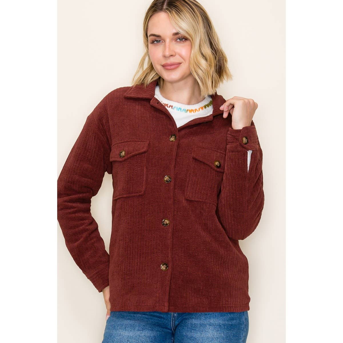 STACCATO - Wholesale Jas - Dames - CORDUROY JAS MET BONTRAND13
