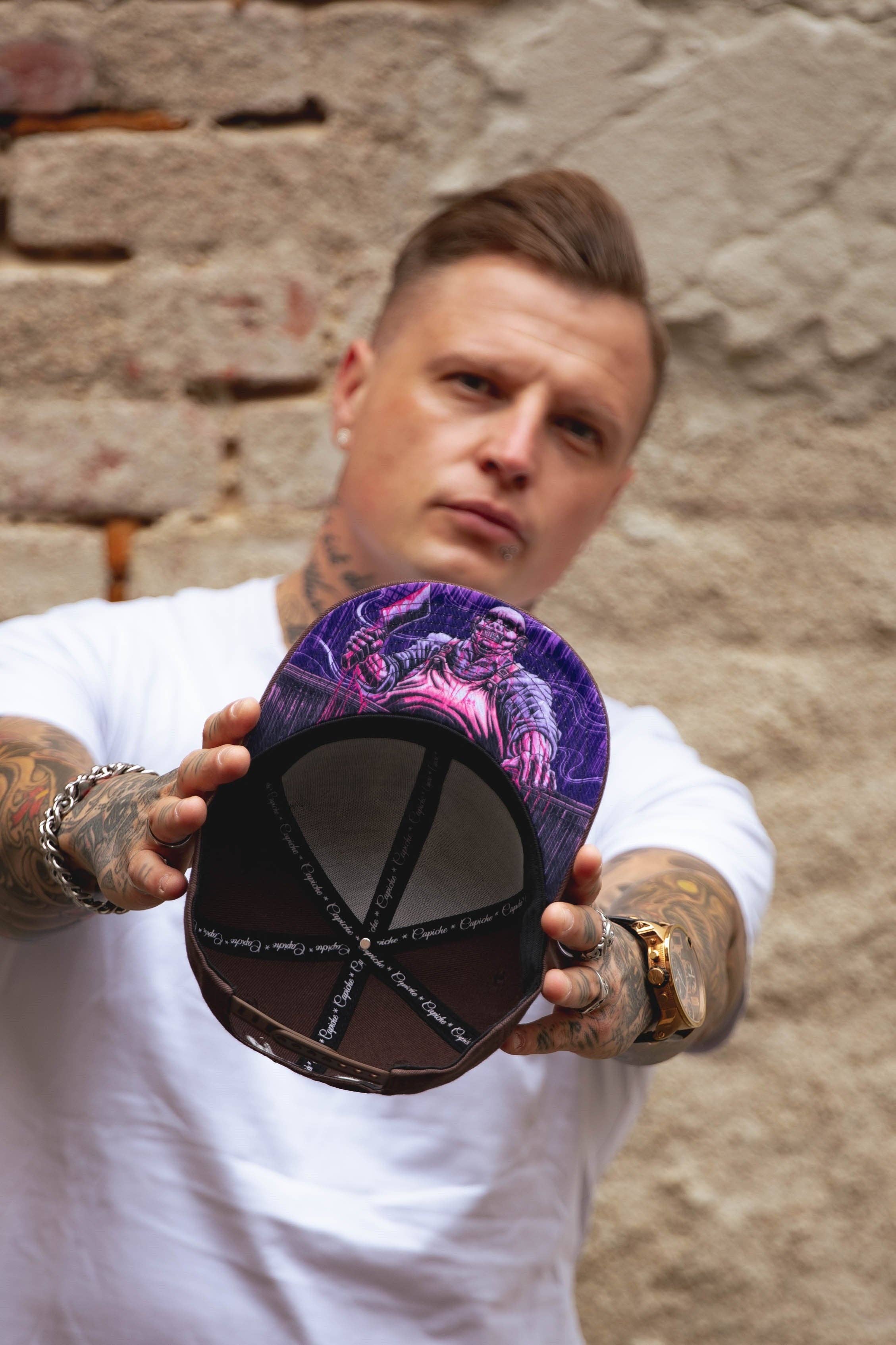 Capiche - Wholesale Flat Brim Cap - Men's - The Butcher Snapback - Brown4