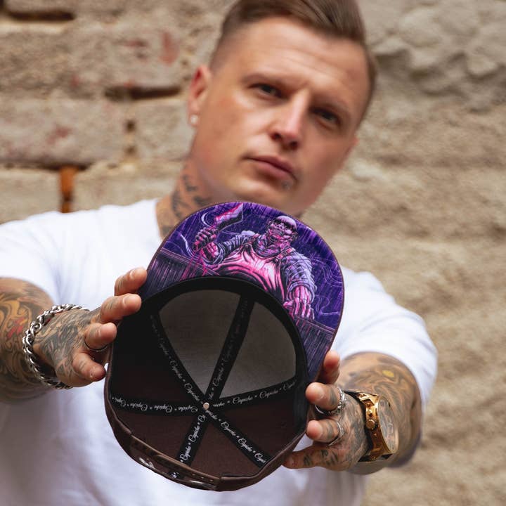 Capiche - Wholesale Flat Brim Cap - Men's - The Butcher Snapback - Brown4