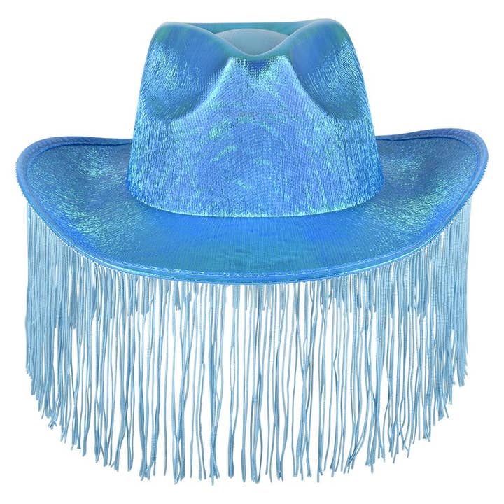 La Luna Bella - Toys - Wholesale Cowboy Hat - Women's - Colorful Cowgirl Hat With Tinsel 48ct - LLB Toys4