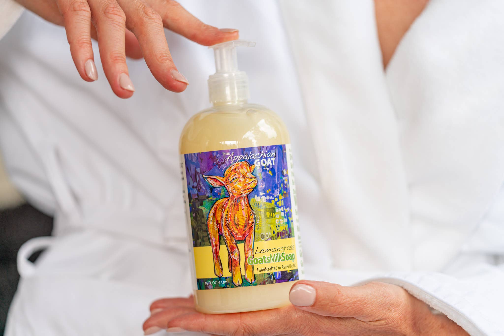 The Appalachian Goat - Wholesale Hand Soap/Wash - 16oz Liquid Soap - Lemongrass Goats Milk 1