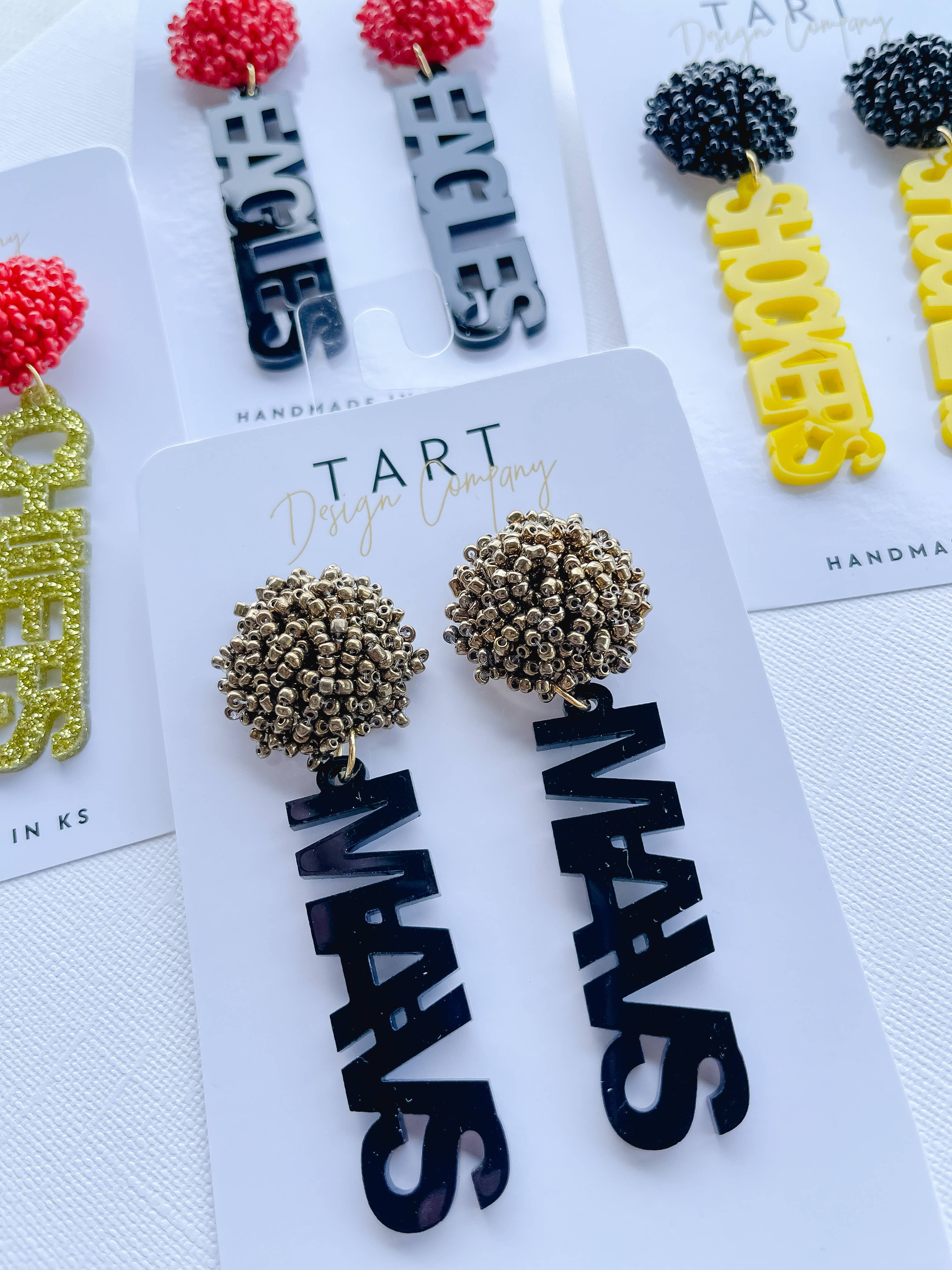 TART Design Co. LLC - Wholesale Dangle Earrings - Game Day Custom School/Team Earrings4