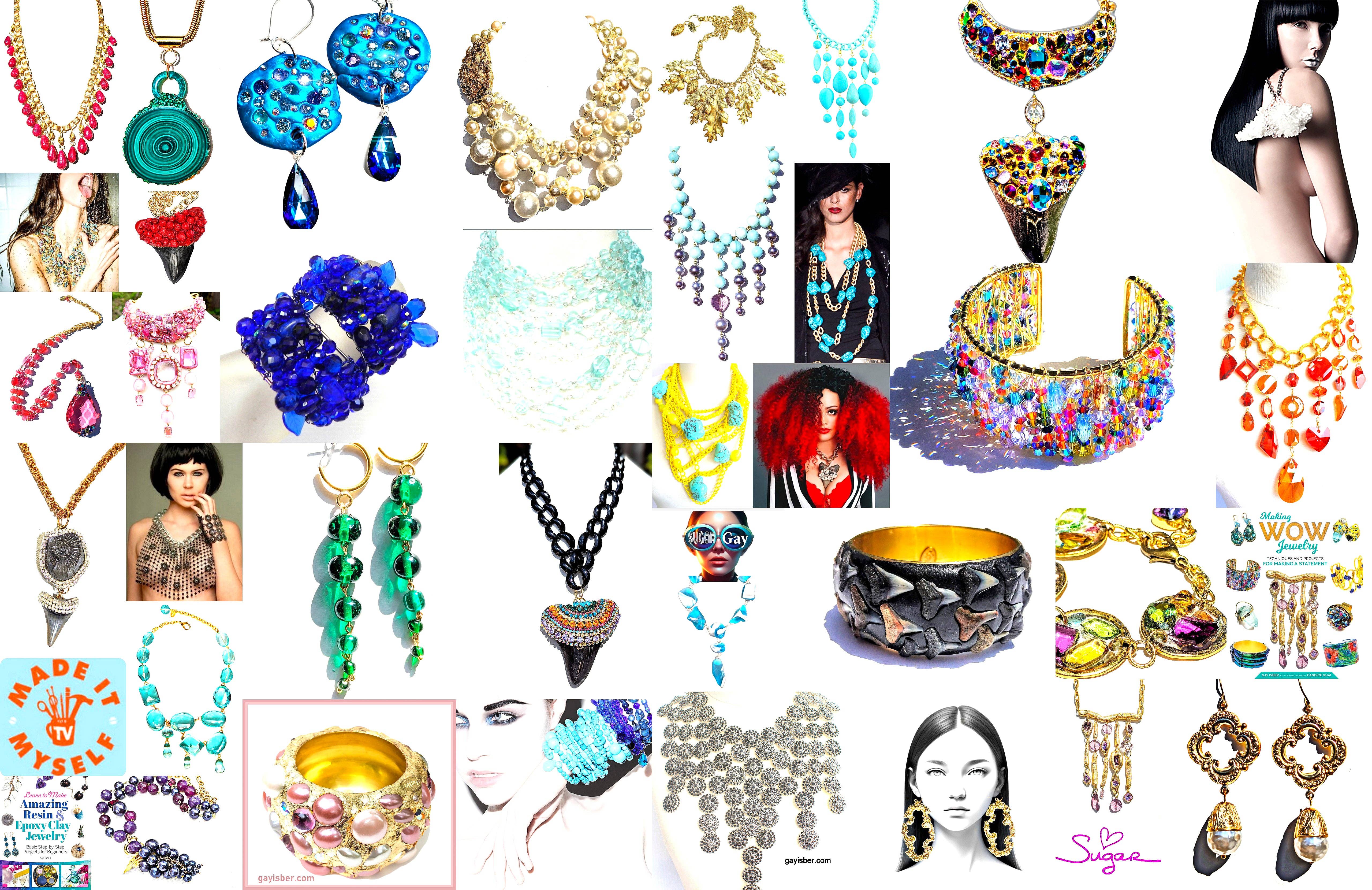 Gay Isber Designs - Wholesale Cuff Bracelet - Emerald Green Clear Confetti 2.5 inch wide Clear Resin Cuff Bracelet Vintage Swarovski Faceted Stones Handmade Sustainable USA Sugar Gay Isber11