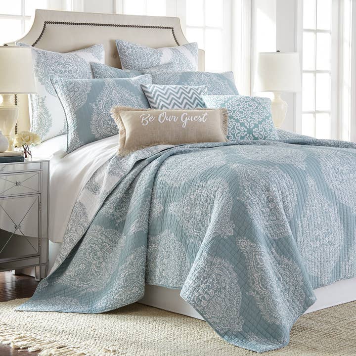 Levtex Home - Wholesale Lumbar Pillow - Pembroke Spa Be Our Guest Burlap Pillow2