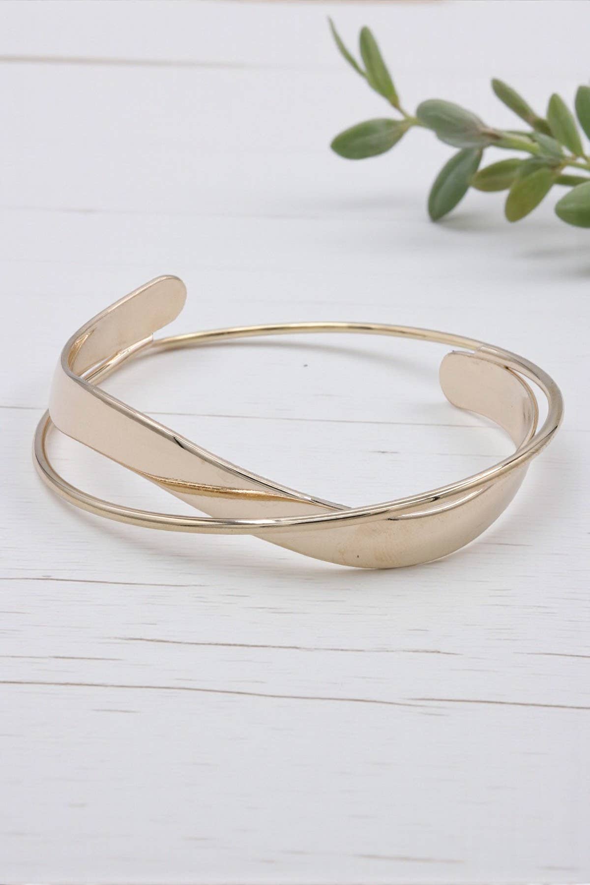 Goud Moderne Messing Golvende Gelaagde Manchette Armband voor groothandel op Faire