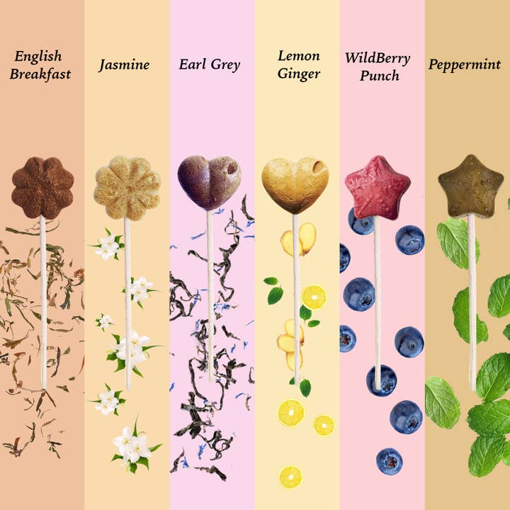 Northern Tea Company – Großhandel Teebeutel – Tea-Pop Geschenkbox-Set, Elegante Box mit 18 Köstlichen Tea-Pops