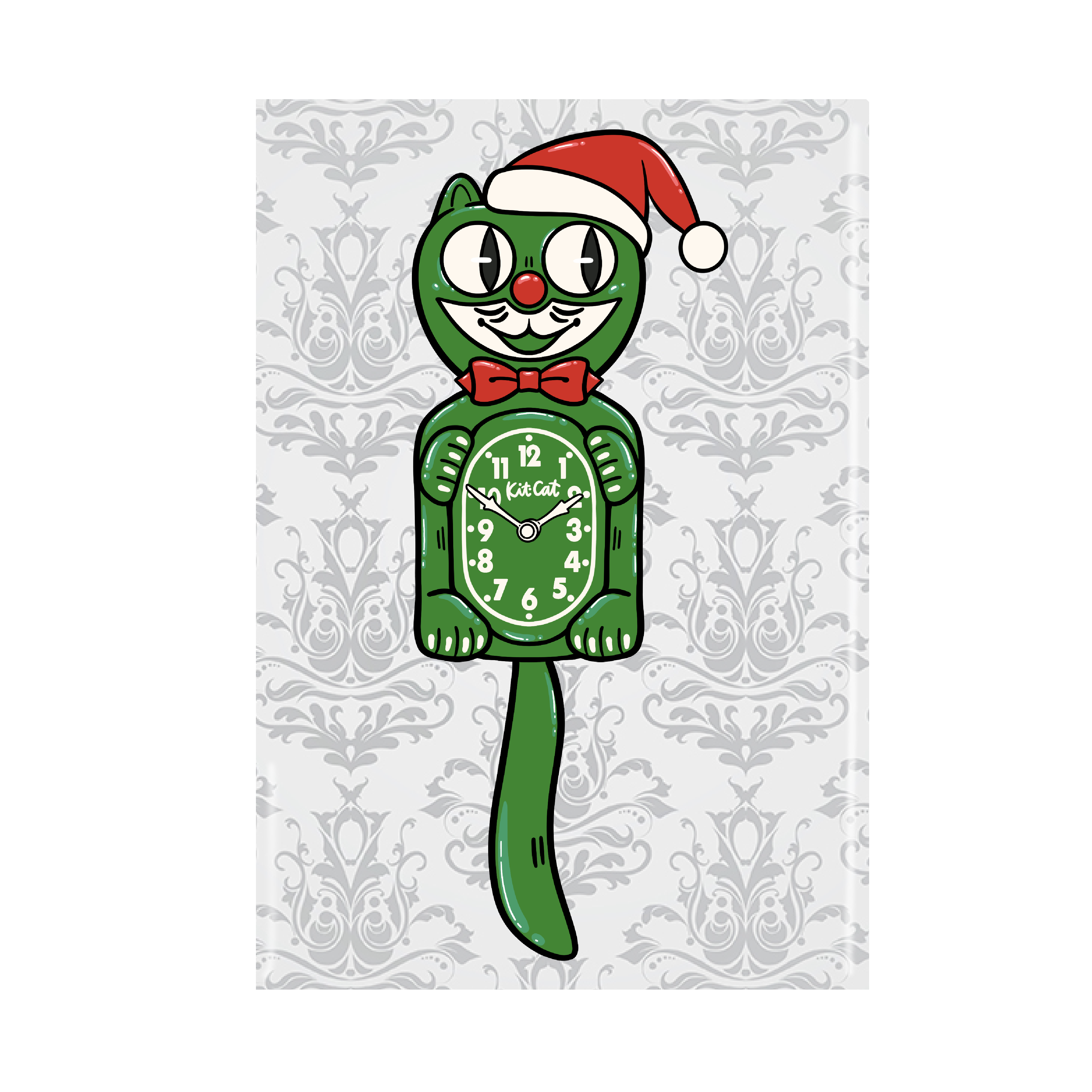 Lucky Mfg. Co. - Wholesale Magnet - Christmas Kit Cat Clock Mid Century Modern Holiday Magnet0