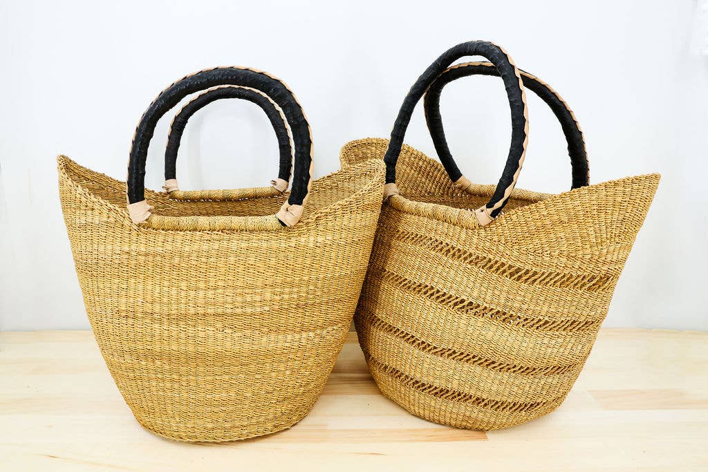 Gitzell FairTrade - Wholesale Grocery/Shopping Bag - Tote Basket Bag, U-Shopper natural2