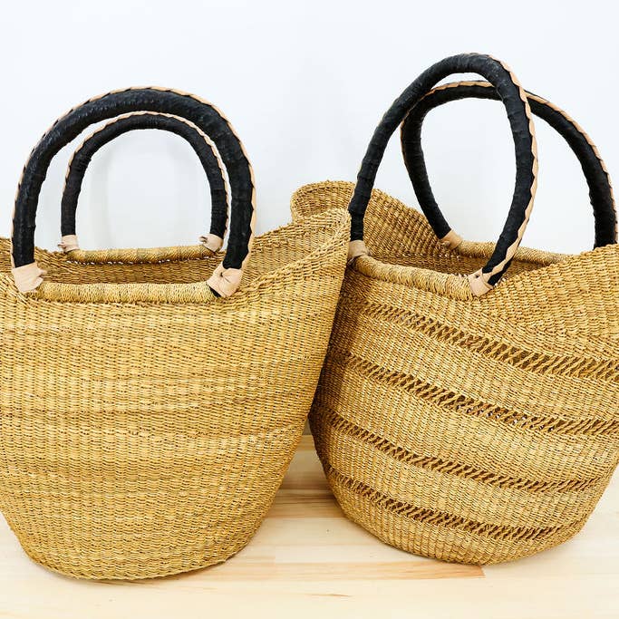 Gitzell FairTrade - Wholesale Grocery/Shopping Bag - Tote Basket Bag, U-Shopper natural2