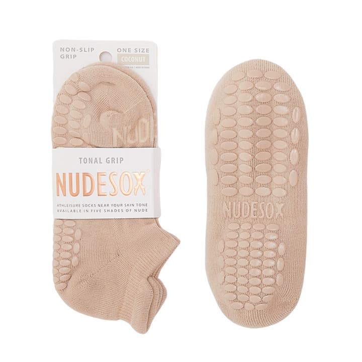 Chaussettes antidérapantes en noix de coco pour la vente par Nudesox