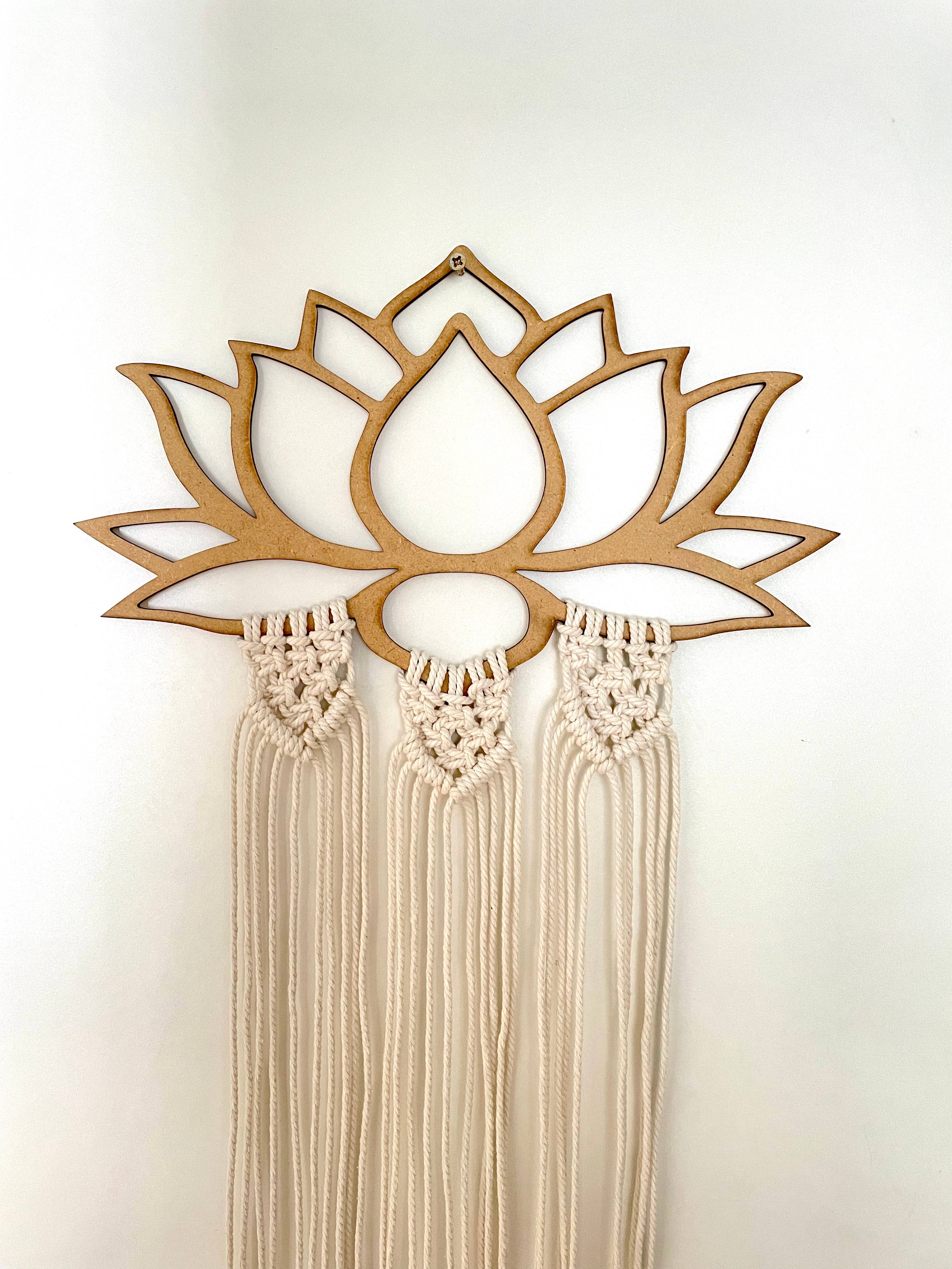 MB Cordas – wholesale DIY craft kit – Lotus flower shape 3mm 18cmx30,5 cm for Macrame, DIY Project0