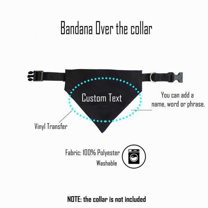 Anita's Accesorios - Wholesale Pet bandana – Dog - Custom business logo dog bandana over the collar,personalize6
