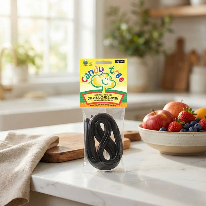 Organic Licorice Lariats - 75g Pack for wholesale by Candy Tree