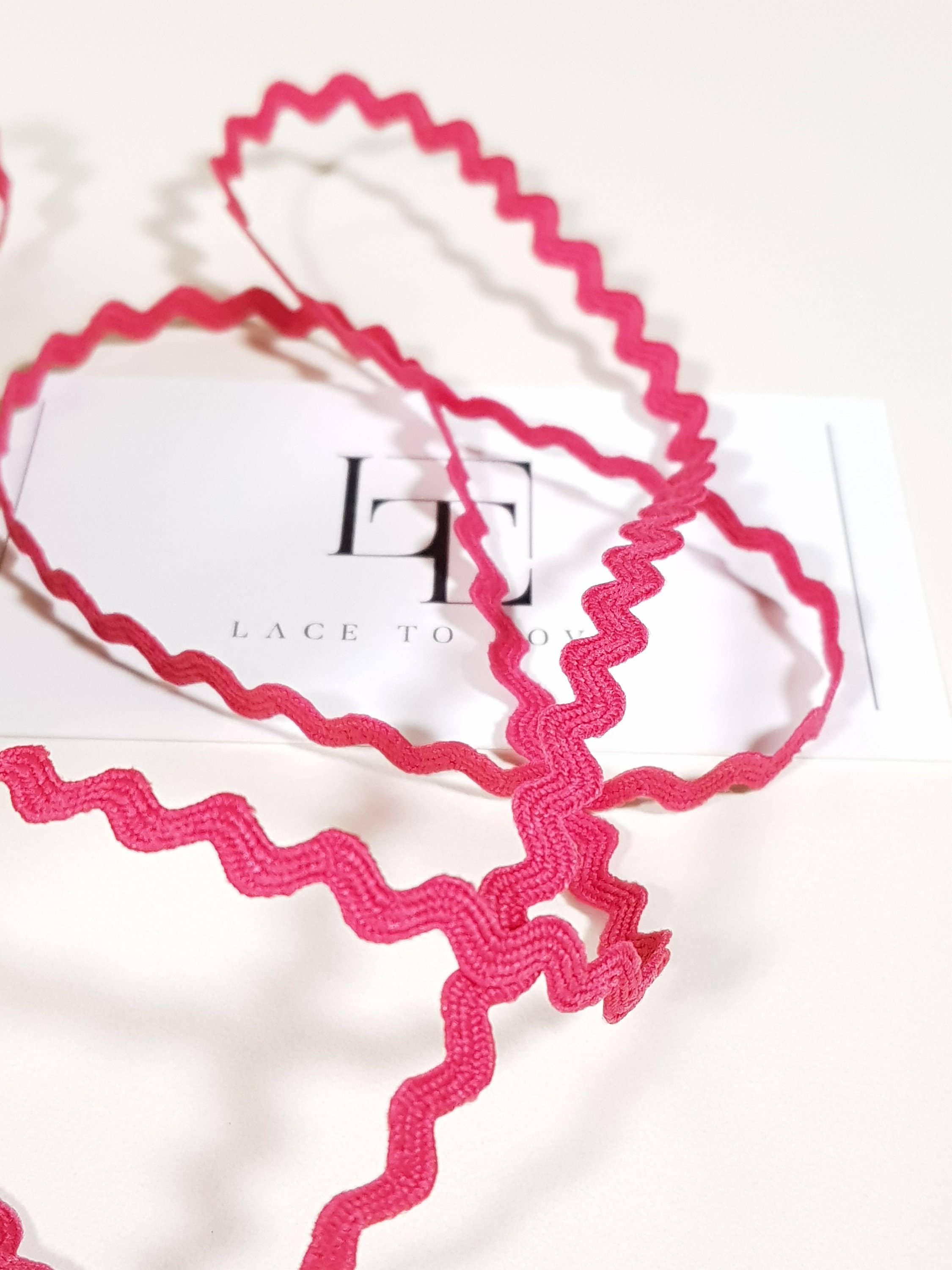 Lace To Love – wholesale Band – Rosa sicksackband, ribbat band ST10682