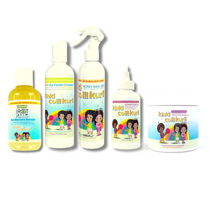 Afro-curly Kids Kit - Type 3 + Type 4 Hair for wholesale by ROOT2TiP