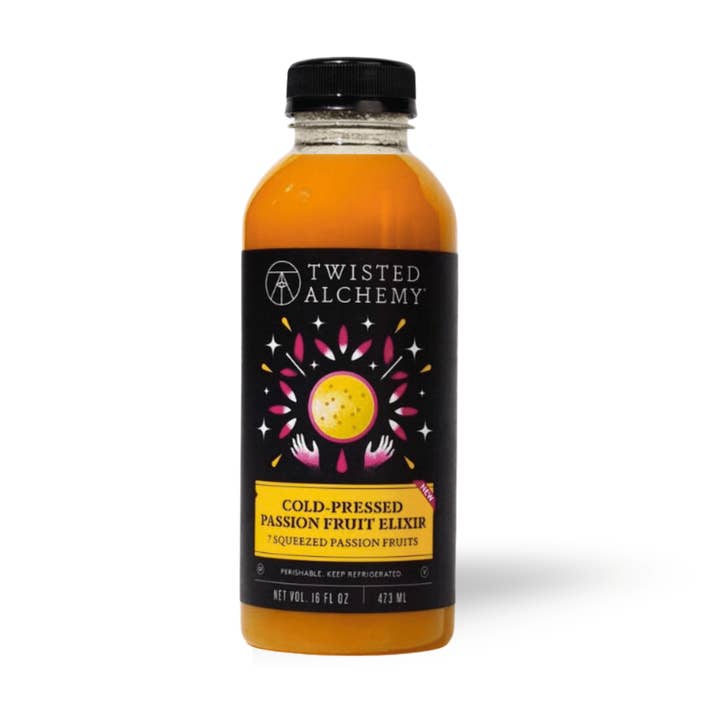 PASSION FRUIT ELIXIR COLD PRESSED 12 x 16oz CASE for wholesale by Twisted Alchemy