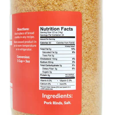 Pork King Good - Wholesale Bread Mix - Pork Panko Pork Rind Crumbs 12oz