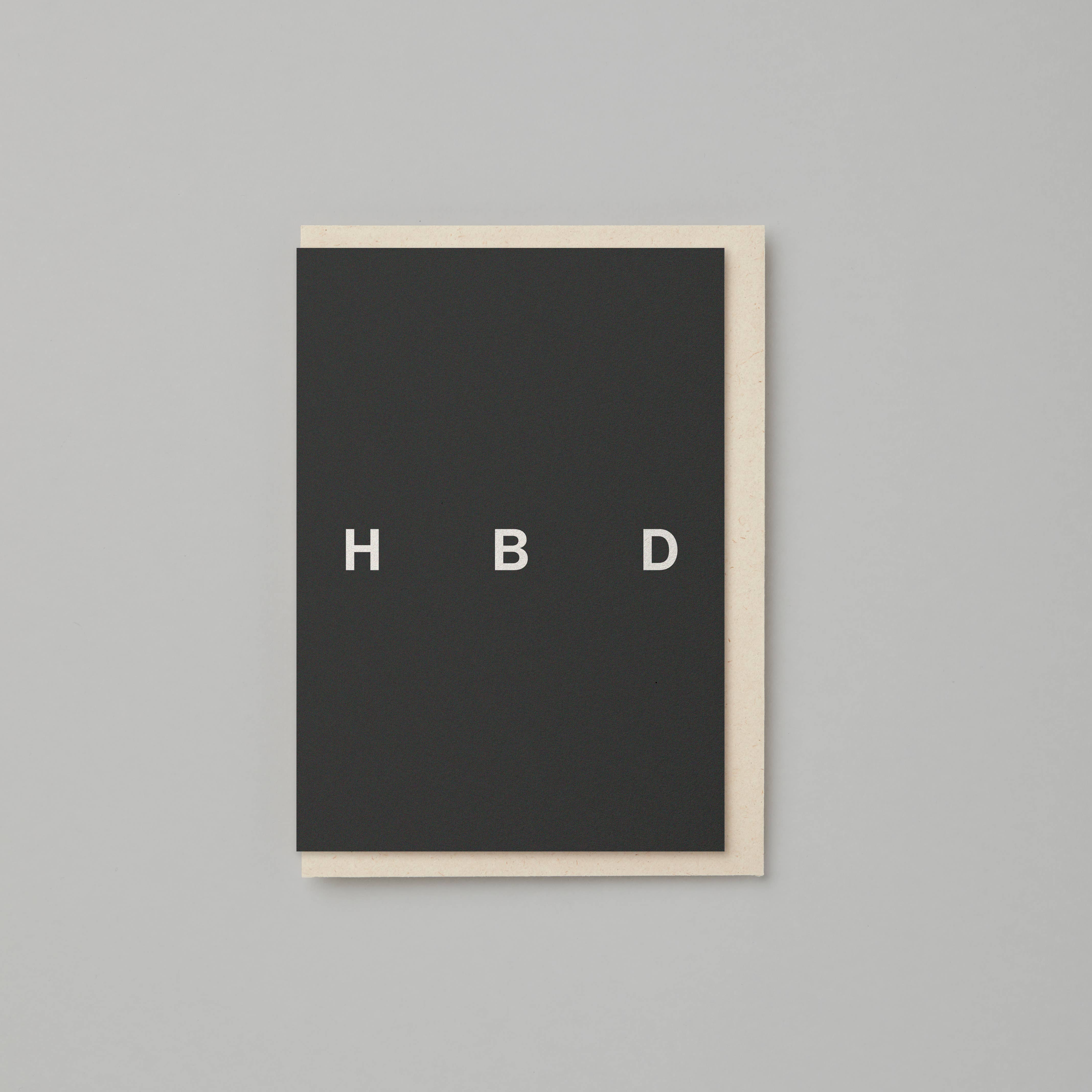 Kinshipped – wholesale Birthday card – HBD typography Happy Birthday cards0