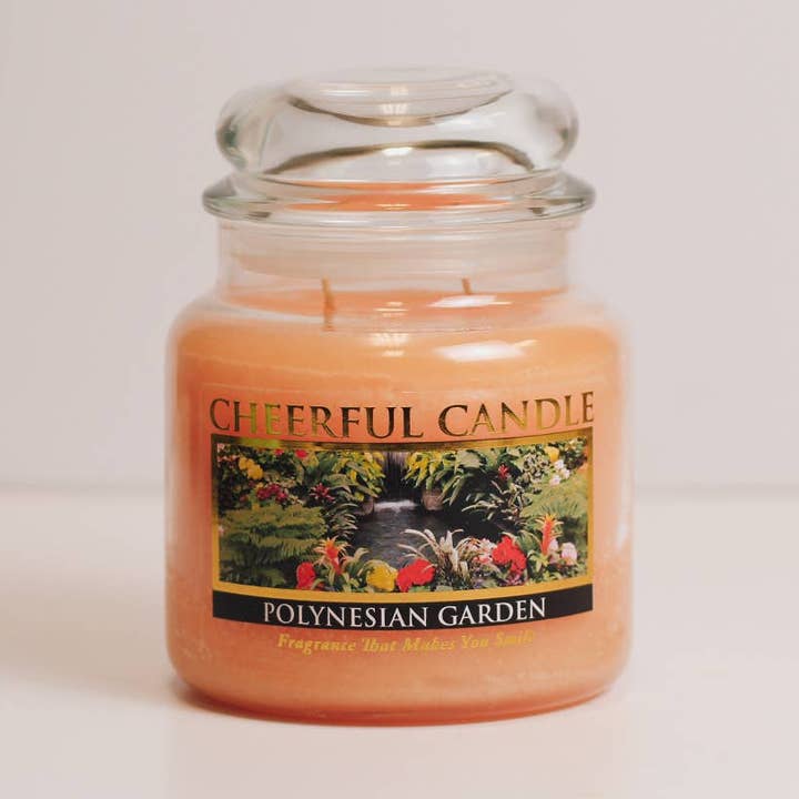 Cheerful Candle (16oz.) – Polynesian Garden for wholesale by Cheerful Candle