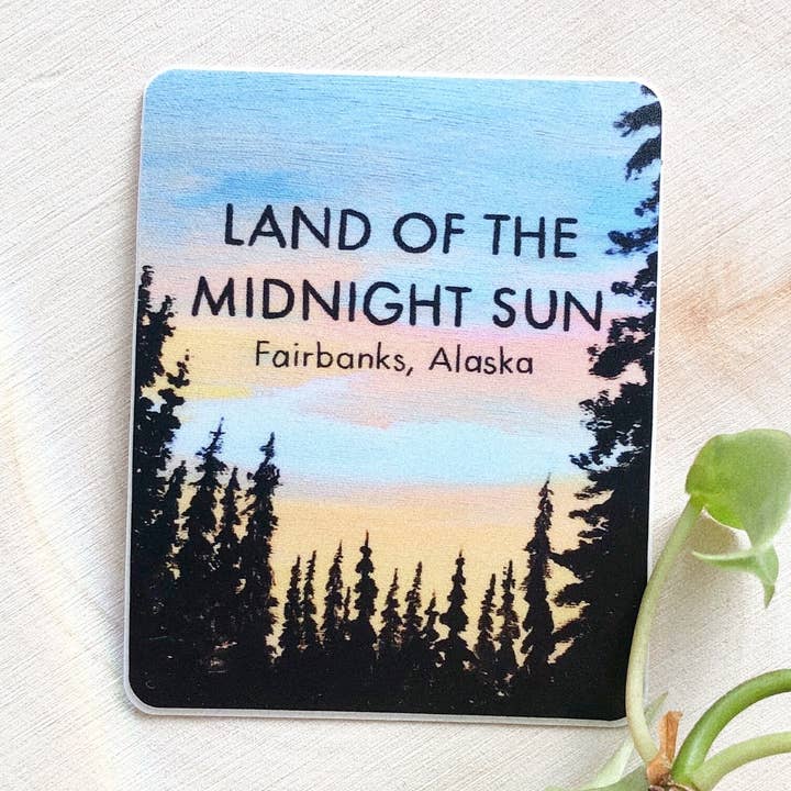 Land of the Midnight Sun - Fairbanks, Alaska for wholesale by Art by Anya Toelle