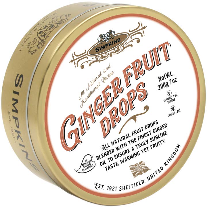 Simpkins Warming Ginger Drops for wholesale by B&R Classics