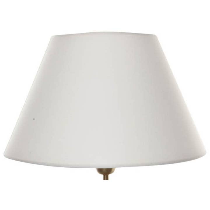 Signature Home Collection GmbH – Engroshandel Lampeskærm – Hvid stoflampskærm med hvid inderside, Ø 40/20 cm, højde 24 cm