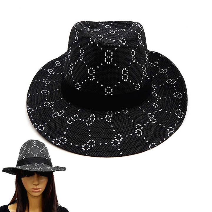 Diacly - Wholesale Fedora - Women's - Infinity Double O Monogram Clothing Fedora Hat