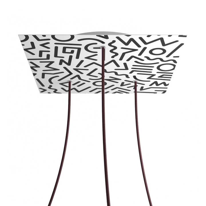 Rosone XXL Rose-One quadrado, 400 mm com 3 furos e 4 furos laterais - por atacado de LIGHTINUP S.R.L.