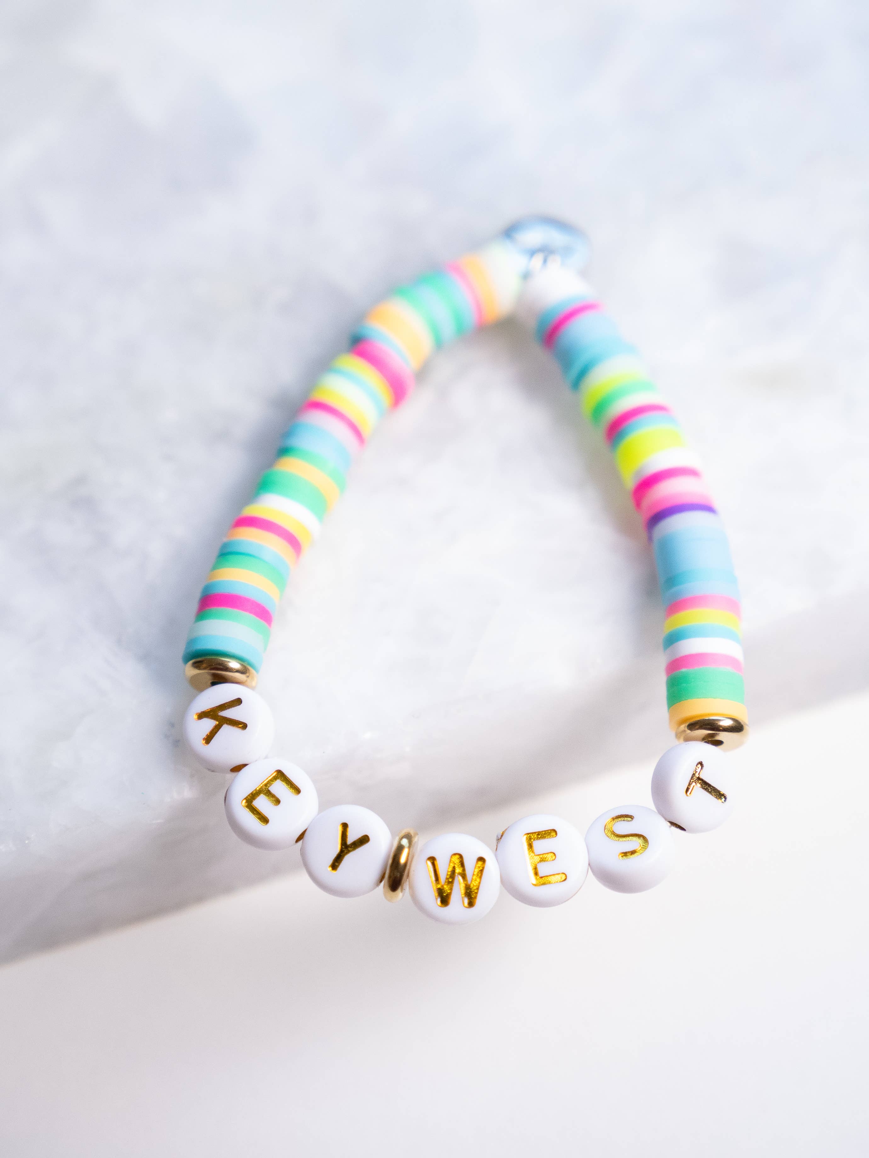Haven - Wholesale Beaded Bracelet - Kids - Customizable Letter Bracelet - Polymer Clay - Kid Size1