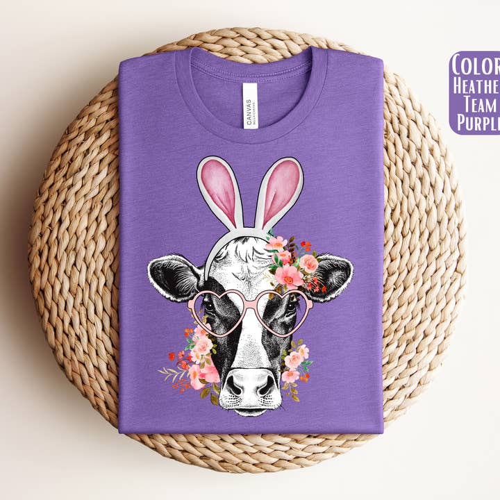 Easter Cow Shirt - Easter Shirt for wholesale by The Shirt Company