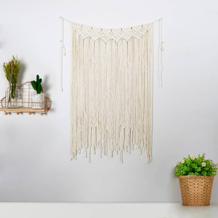 Handvävda Tapestry Macrame Gardin Tofs Vägghängande för wholesale av Sparkle Being