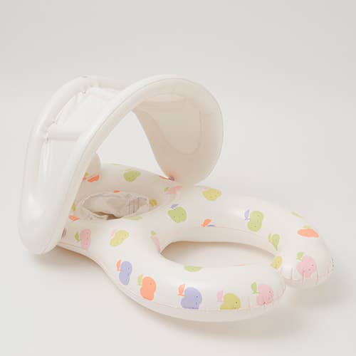 Sunnylife Babyfloat met Canopy Apple Sorbet Multi voor wholesale door Sunnylife