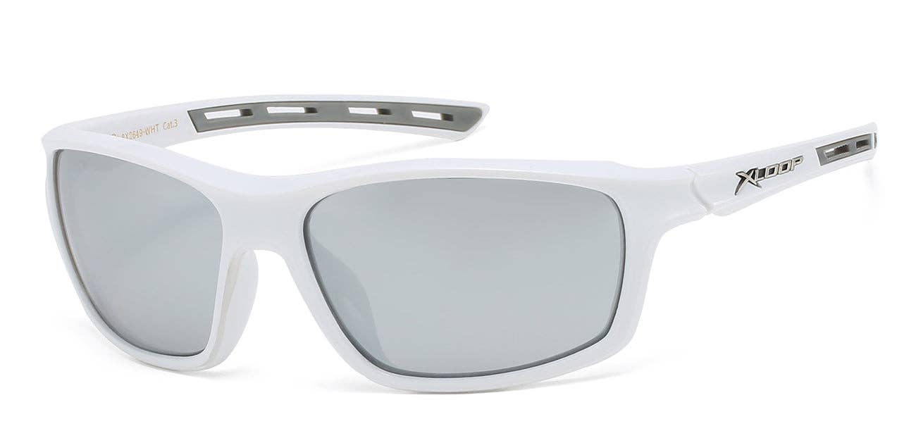Luna Sunglasses - Wholesale Sunglasses - Unisex - Unisex Xloop White Sunglasses3