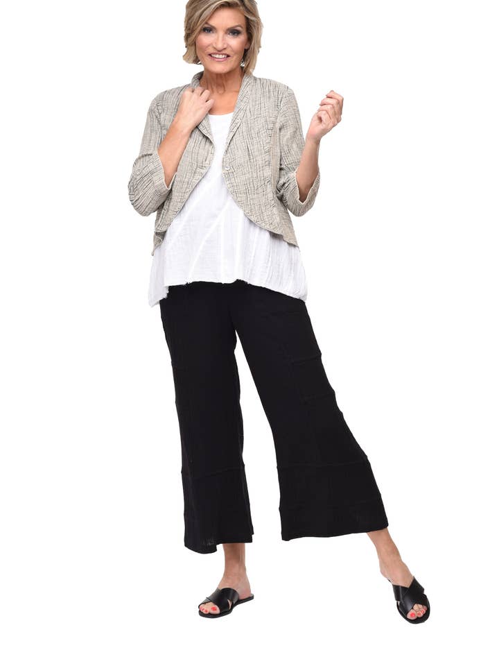 Pantalon Vanessa VCG551 en noir pour la vente par Tulip Clothing