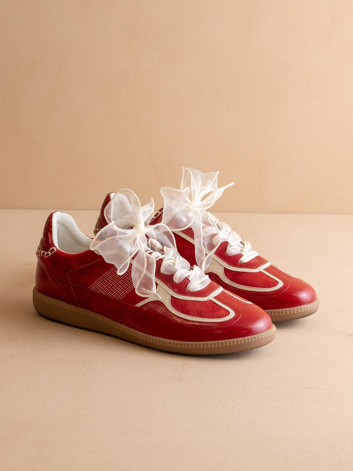 The Dalia | Cherry Lace Up Sneaker for wholesale on Faire8